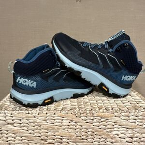 Hoka One One Toa GTX Women’s Size 8 Blue Hiking Gore-Tex 1112033 BIAQ Boots
